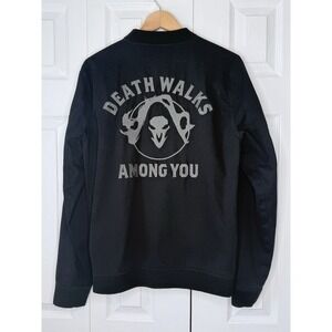 Overwatch Reaper Jacket Our Universe Bomber Black Death Walks Among You Med NWOT